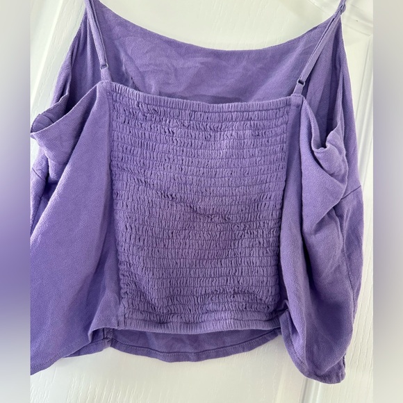 American Eagle purple crop top - Picture 7 of 8